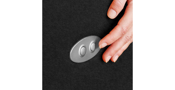 ECKSOFA  in Mikrofaser Anthrazit  301/207 cm  - Anthrazit/Schwarz, Design, Textil/Metall (301/207cm) - Xora