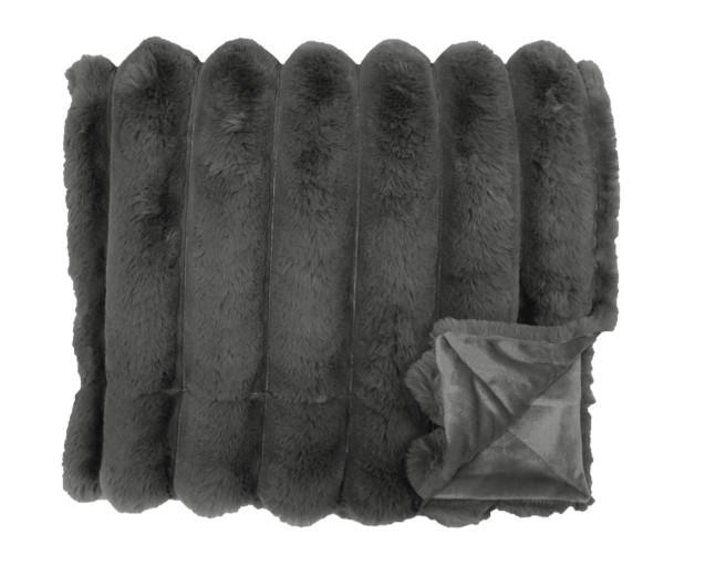 FILT 130/170 cm  - mörkgrå, Design, textil (130/170cm)