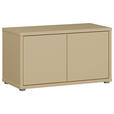 GARDEROBENBANK - Hellgelb/Grau, MODERN, Kunststoff (74,5/41,5/34,9cm) - Carryhome