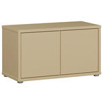 GARDEROBENBANK - Hellgelb/Grau, MODERN, Kunststoff (74,5/41,5/34,9cm) - Carryhome