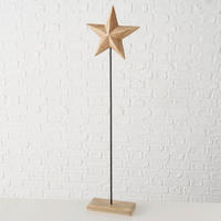 DEKOSTERN - Schwarz/Naturfarben, Basics, Holz/Metall (25,5/13/110cm)