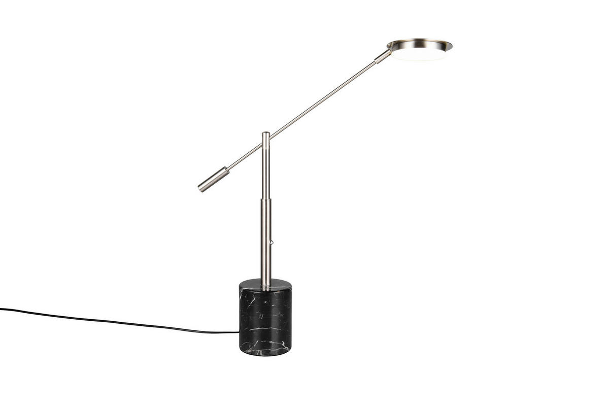 LED-TISCHLEUCHTE Fiore   - Schwarz/Nickelfarben, KONVENTIONELL, Stein/Metall (65/12/47cm) - Trio Leuchten