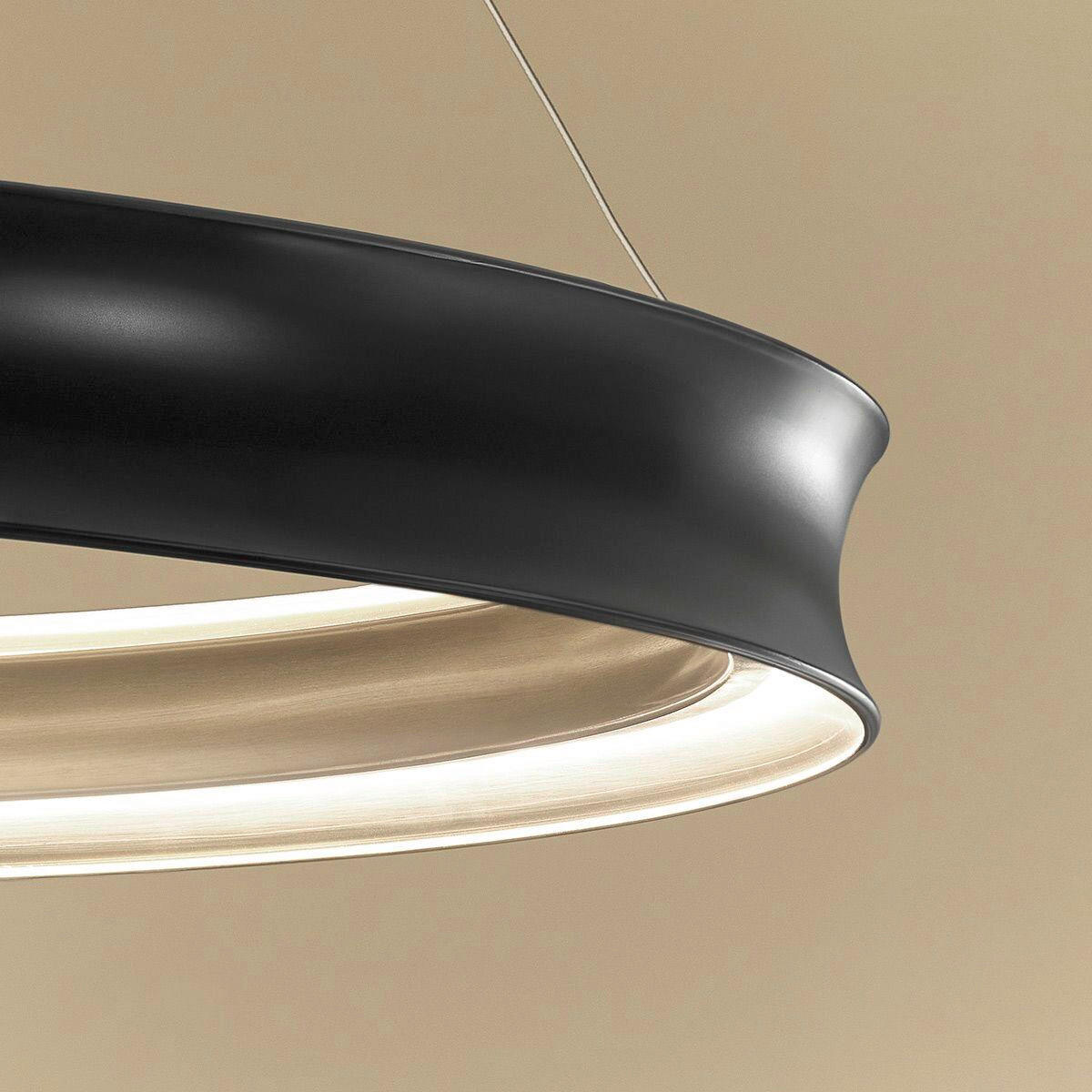 LED-HÄNGELEUCHTE Kichler 95/100,3 cm  - Champagner/Schwarz, Design, Metall (95/100,3cm) - Elstead Lighting