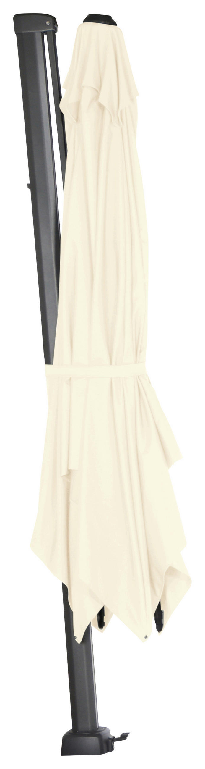 AMPELSCHIRM 300 cm  - Anthrazit/Creme, KONVENTIONELL, Textil/Metall (300/300cm) - Siena Garden