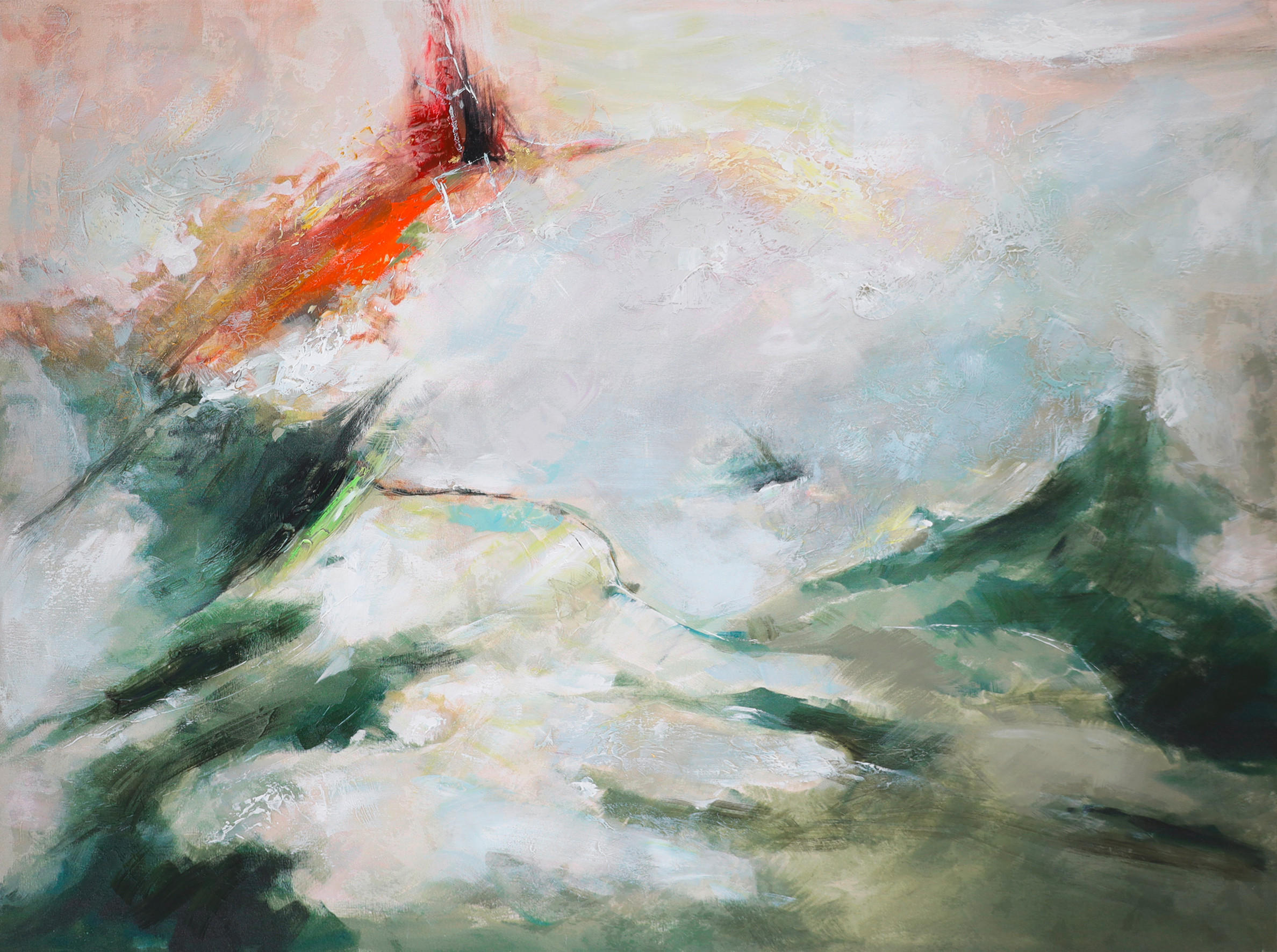 Monee OLEJOMALBA, abstraktní, 120/90 cm