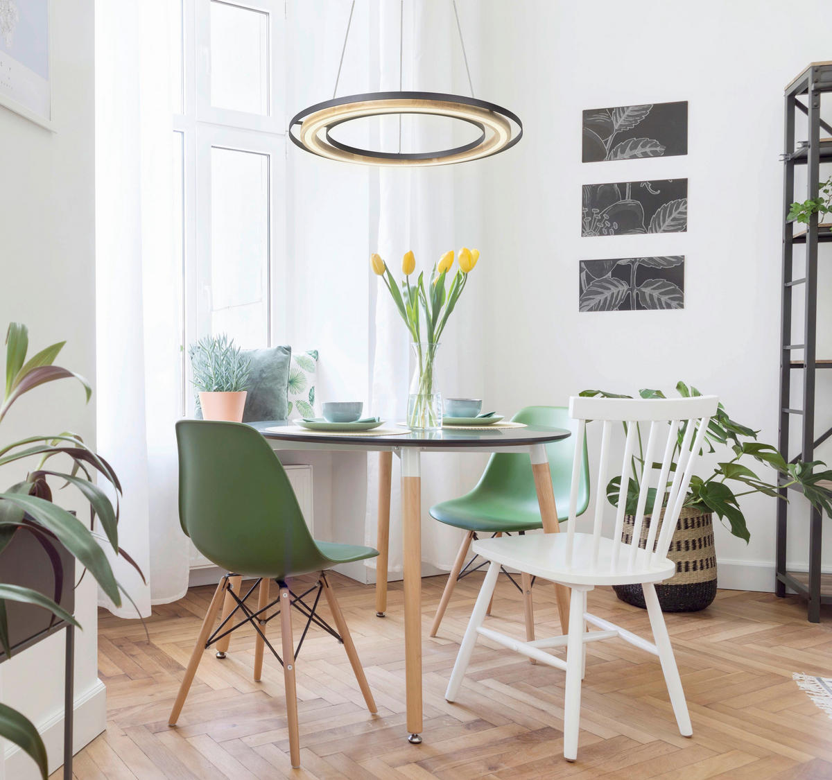 ZÁVĚSNÉ LED SVÍTIDLO, 56,5/150 cm  - Design (56,5/150cm) - Globo