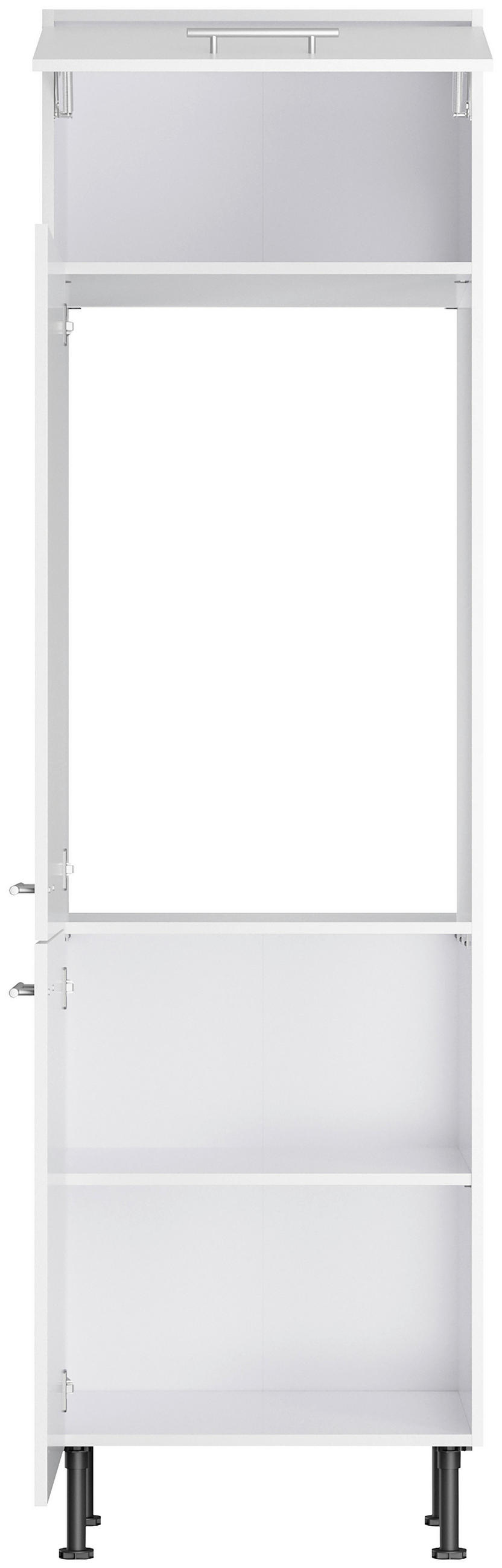 KÜCHENLEERBLOCK 270 cm   in Weiß  - Edelstahlfarben/Anthrazit, Basics, Holzwerkstoff/Metall (270cm) - Optifit