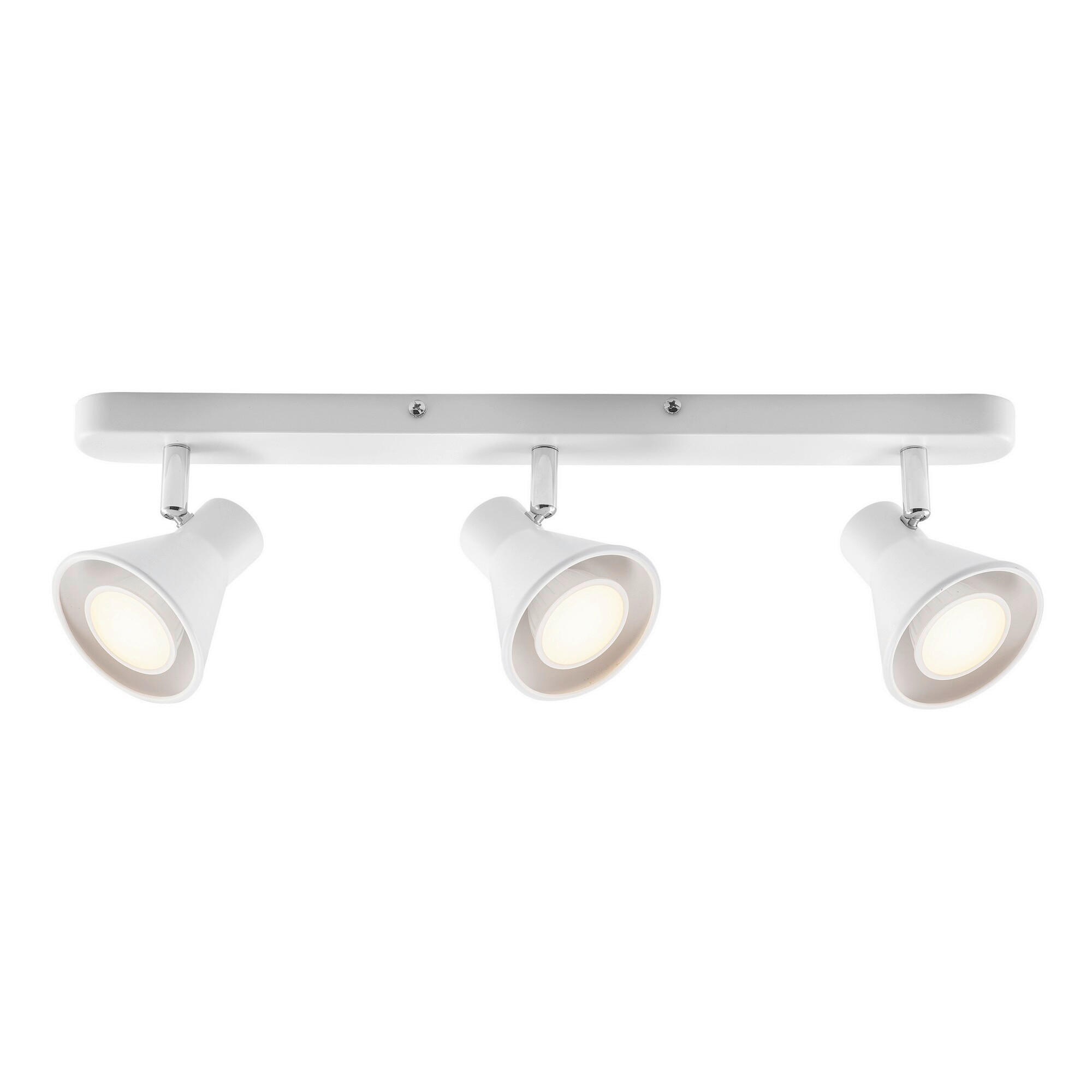 DECKENSPOTS Eik 15/8.5/45 cm  - Weiß, Design, Metall (15/8.5/45cm) - Nordlux
