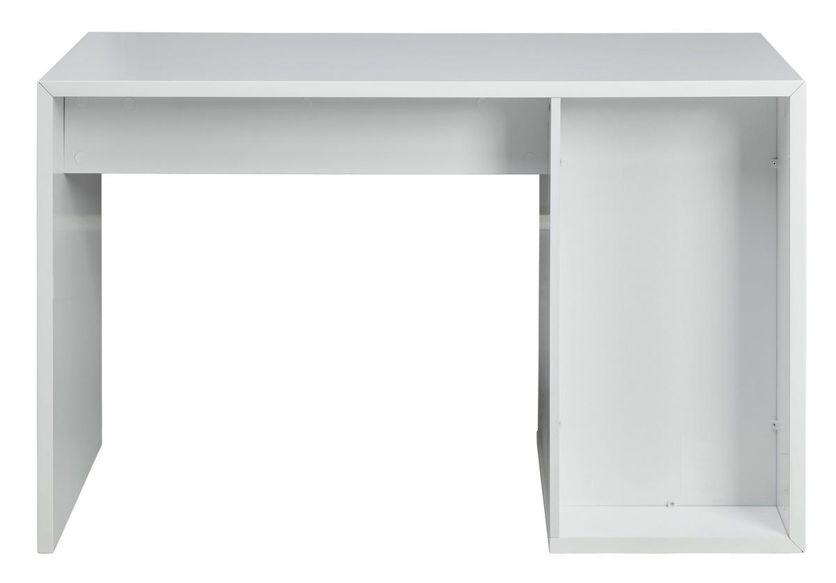 PISALNA MIZA les, leseni material bela, barve hrasta  - barve hrasta/bela, Moderno, leseni material/les (121/76/58cm) - MID.YOU