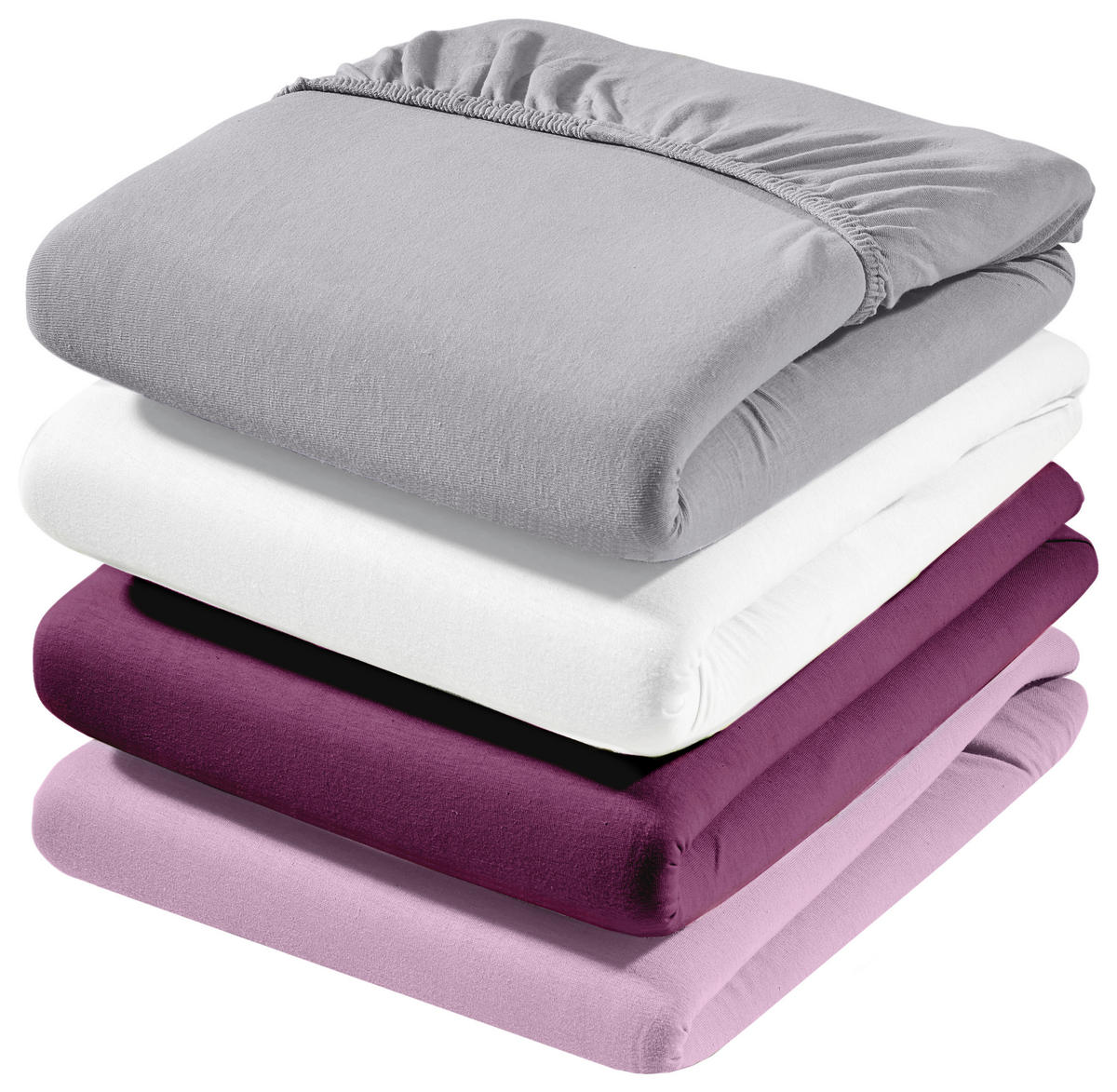 SPANNBETTTUCH Zwirn-Jersey  - Weiß, Basics, Textil (100/200cm) - Estella