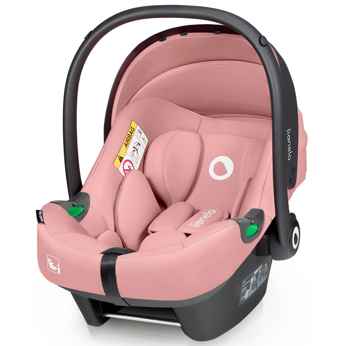 BABYSCHALE Astrid i-Size  - Pink/Altrosa, Basics, Kunststoff/Textil (44/64/57cm) - Lionelo