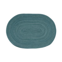 TISCHSET Basic Textil Textilgeflecht Petrol, Dunkelgrün 48/33 cm  - Dunkelgrün/Petrol, Basics, Textil (48/33cm)