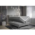 BOXBETT 180/200 cm  in Grau  - Chromfarben/Grau, Design, Holz/Holzwerkstoff (180/200cm) - Esposa