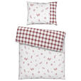 WENDEBETTWÄSCHE TALVI Renforcé 140/200 cm  - Rot/Weiß, KONVENTIONELL, Textil (140/200cm) - Esposa