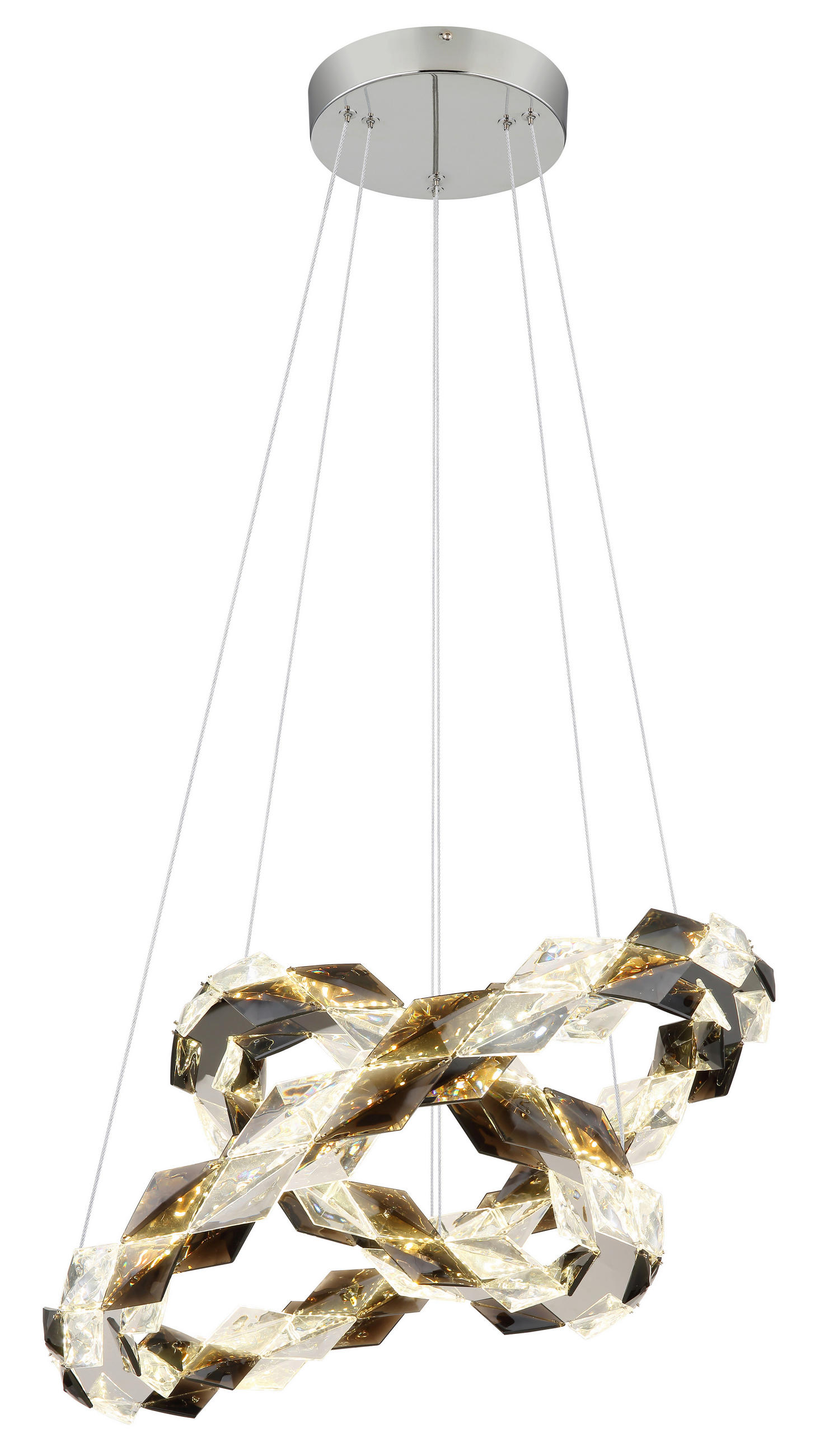 LED-HÄNGELEUCHTE 55/130 cm - Klar, Design, Kunststoff/Metall (55/130cm) - Globo