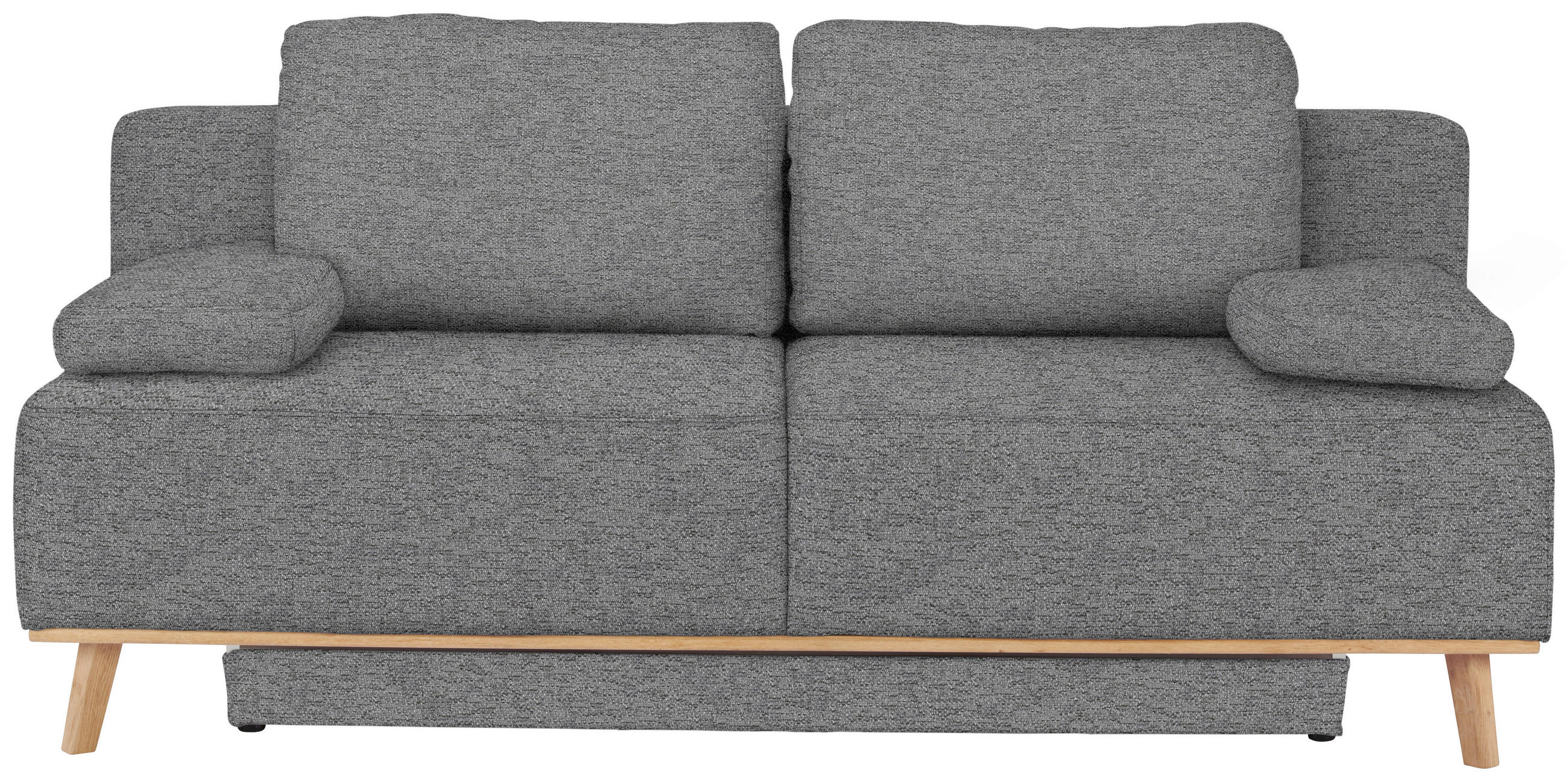 BOXSPRINGSOFA Carla in Grau Skandinavisch  - Grau, Design, Holz/Textil (203/97/107cm) - Dieter Knoll