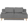 BOXSPRINGSOFA Carla in Grau Skandinavisch  - Grau, Design, Holz/Textil (203/97/107cm) - Dieter Knoll