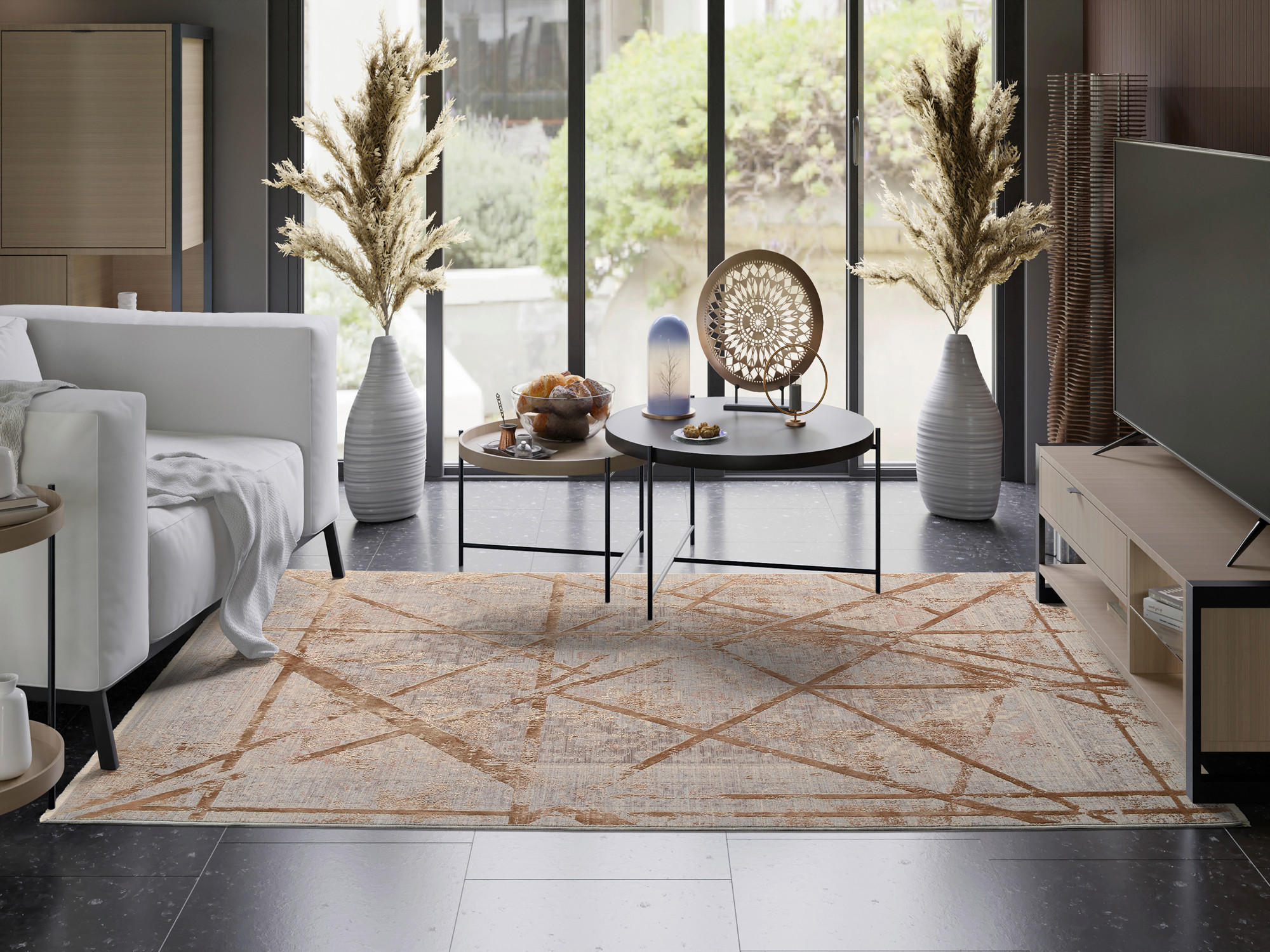 WEBTEPPICH 140/190 cm Arizona Braun  - Braun, Design, Textil (140/190cm) - Musterring