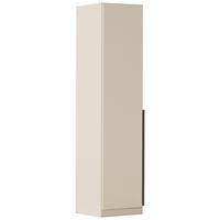 DREHTÜRENSCHRANK 47/229/54 cm,  in Champagner, 1 Tür(en)  - Champagner/Grau, MODERN, Holzwerkstoff (47/229/54cm) - Rauch Möbel