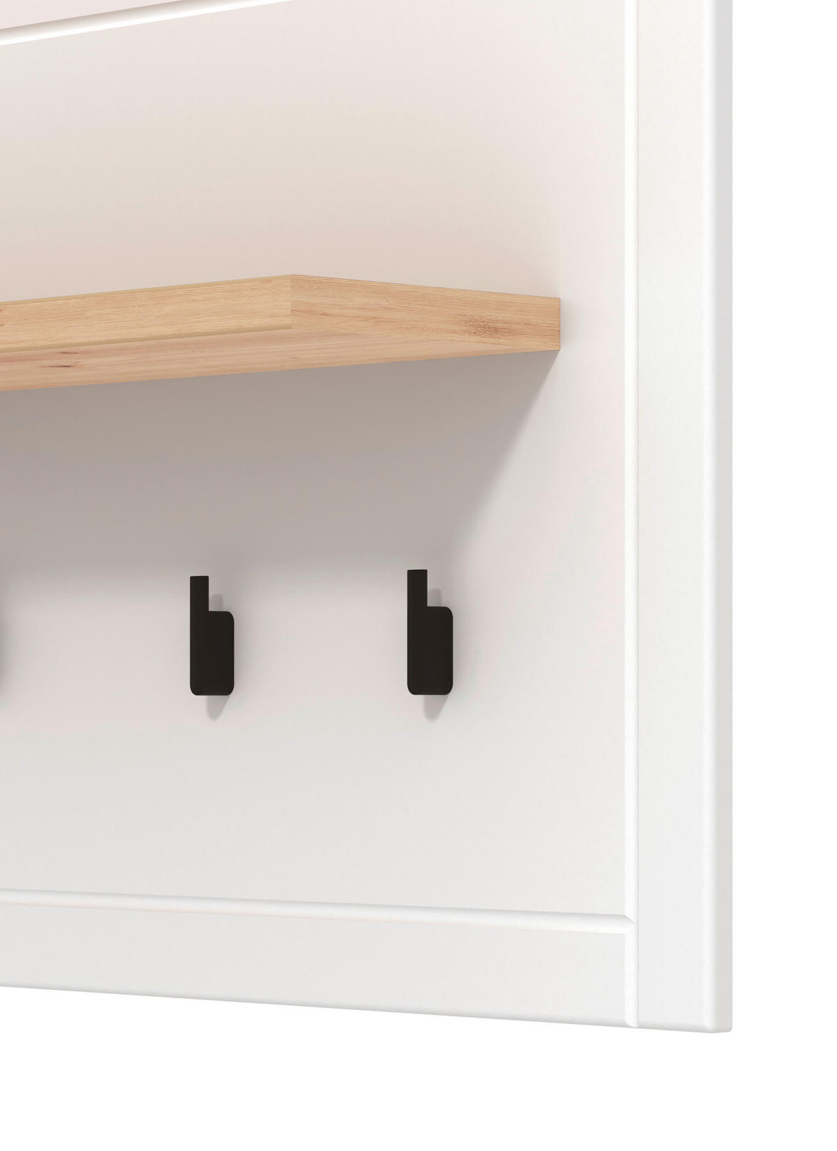 GARDEROBE 5-teilig  in 260/194,5/41 cm  - Weiß/Eiche Artisan, Basics, Holzwerkstoff (260/194,5/41cm) - Carryhome