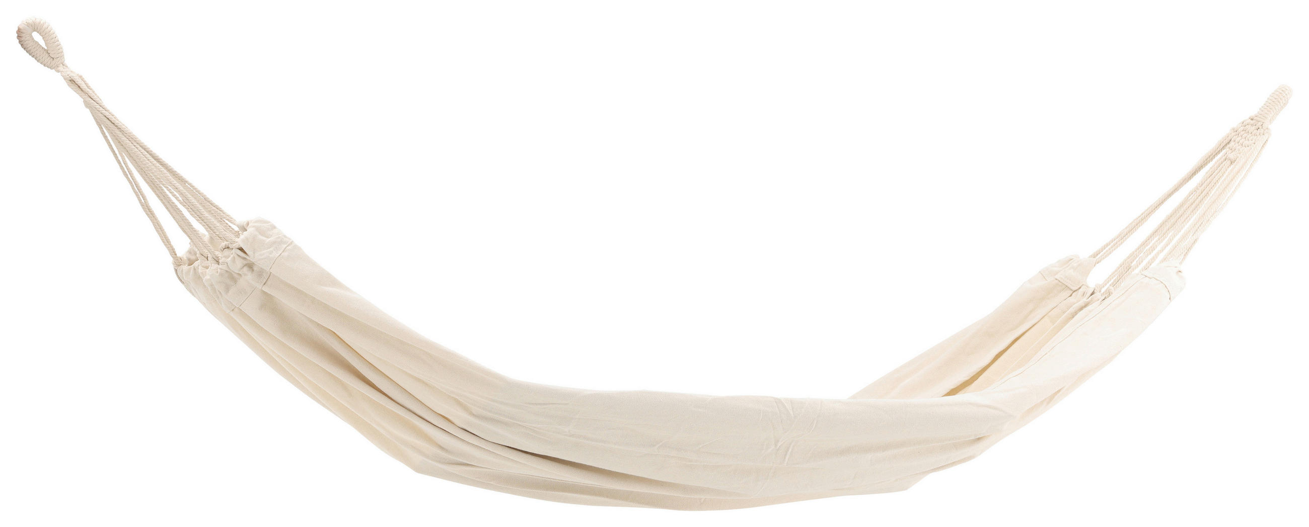 HÄNGEMATTE 150/1/200 cm  - Weiß, KONVENTIONELL, Kunststoff (150/1/200cm) - Gardenson