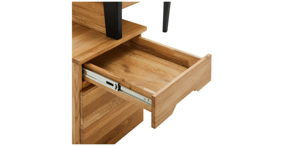 SCHREIBTISCH 156,7/65/74,2 cm in Eichefarben - Wildeiche/Eichefarben, MODERN, Holz/Holzwerkstoff (156,7/65/74,2cm) - Linea Natura