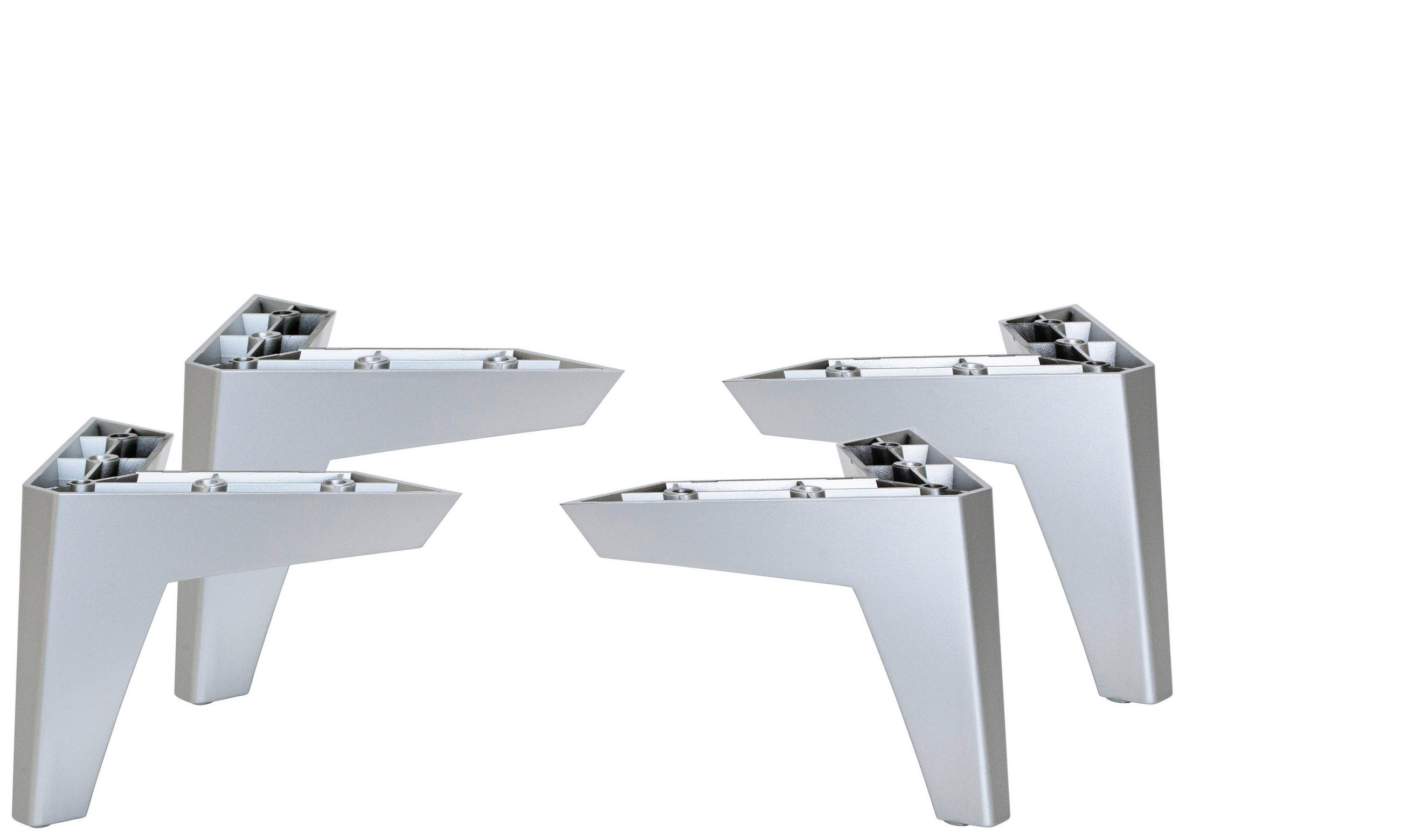 SET PICIOARE in culoare aluminiu  - culoare aluminiu, plastic (12cm) - Hom`in