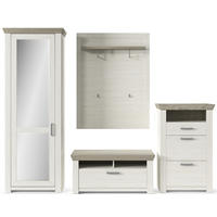 GARDEROBE 4-teilig  in 275/206,6/51,2 cm  - Eichefarben/Pinienfarben, Basics, Holzwerkstoff (275/206,6/51,2cm) - SetOne by Musterring