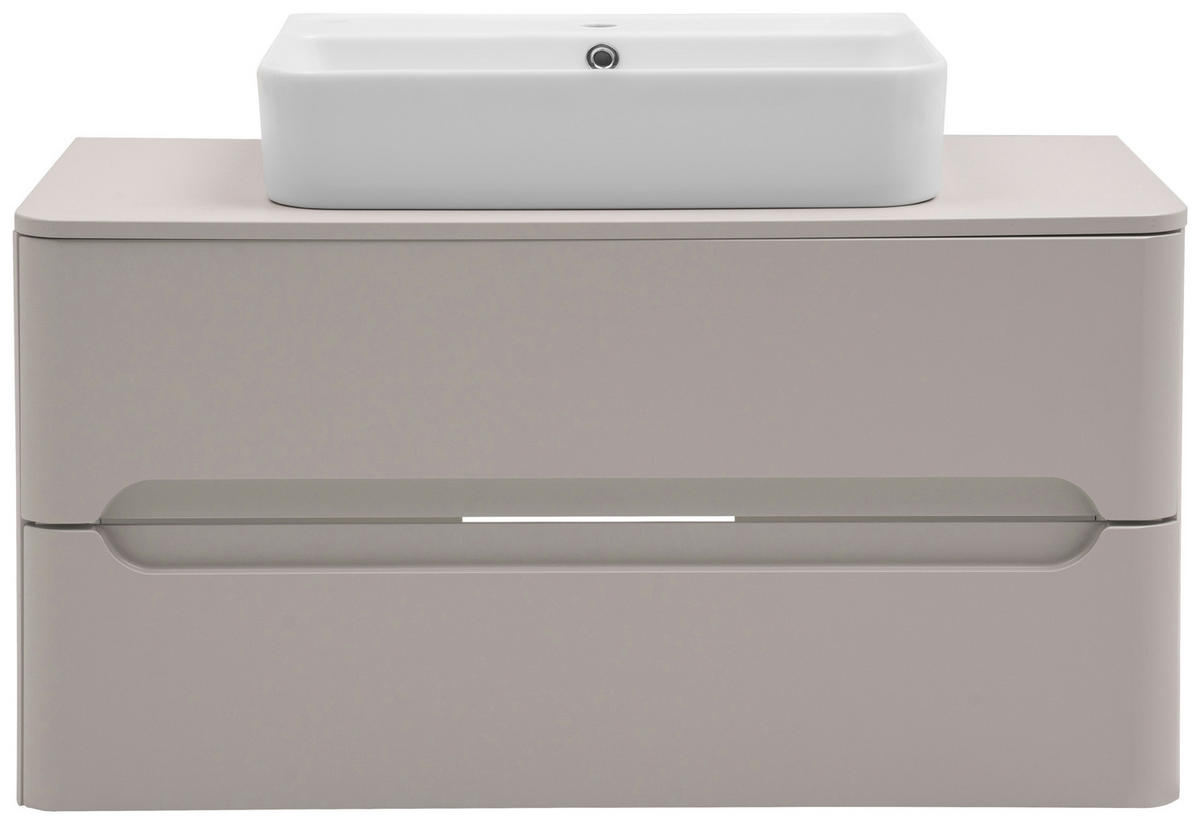 WASCHTISCHKOMBI 101 cm  - Kaschmir/Weiß, KONVENTIONELL, Keramik/Holzwerkstoff (101cm) - Xora