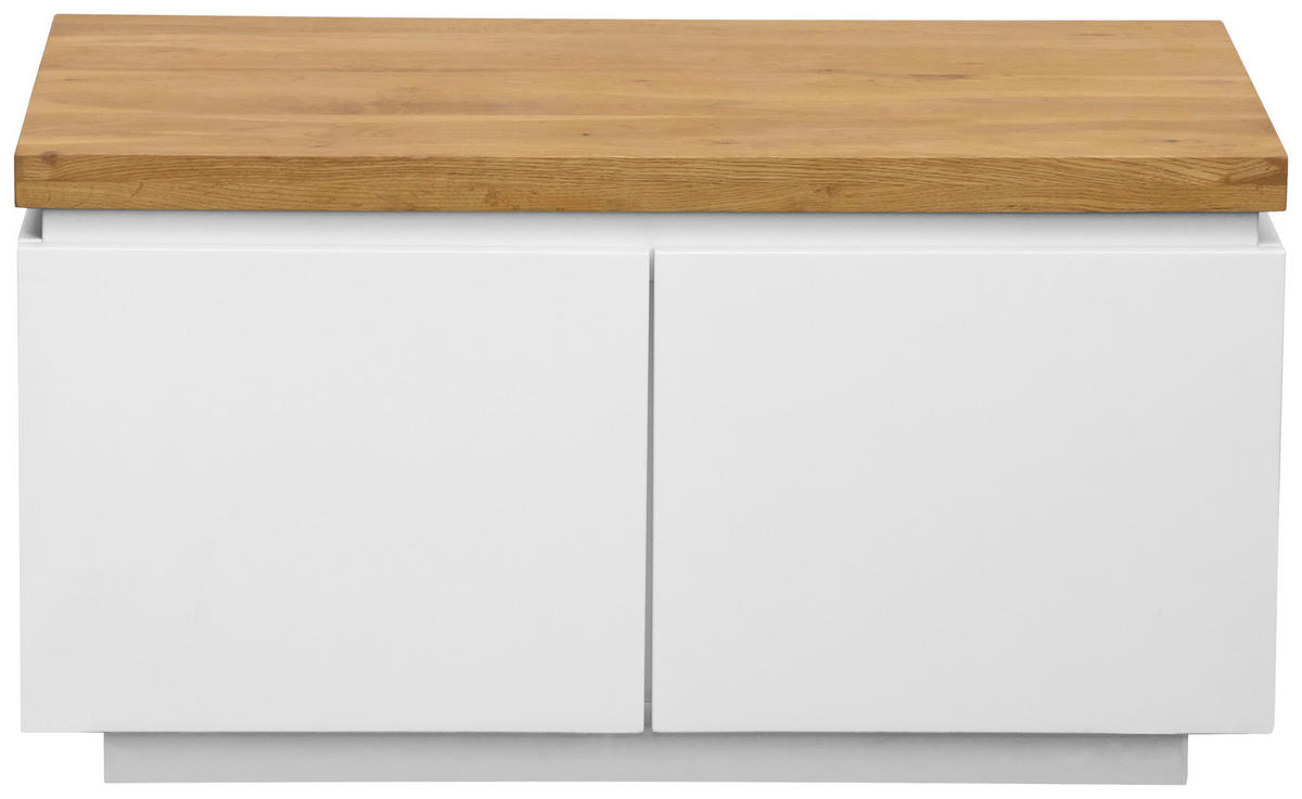 GARDEROBENBANK  in 80/43/41,5 cm  - Eichefarben/Weiß, KONVENTIONELL, Holz (80/43/41,5cm) - Novel