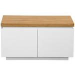 GARDEROBENBANK  in 80/43/41,5 cm  - Eichefarben/Weiß, KONVENTIONELL, Holz (80/43/41,5cm) - Novel