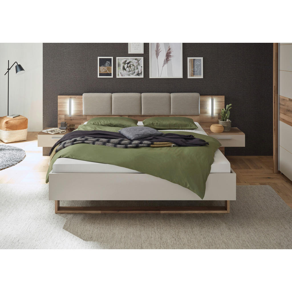 Thumbnail - Mid.you Bettanlage, Eiche, Champagner, 180x200 cm, für Elektrolattenrost geeignet, Rollrost geeignet, Schlafzimmer, Bett...