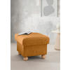 HOCKER in Textil Goldfarben  - Wildeiche/Goldfarben, KONVENTIONELL, Holz/Textil (56/46/56cm) - Livetastic