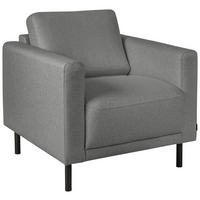 FÅTÖLJ i trä, metall, textil grå  - svart/grå, Design, metall/trä (78/78/85cm) - Pure Home Comfort