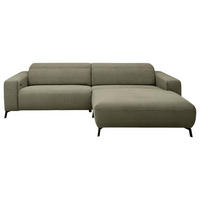 Freisteller von Pure Home Lifestyle ECKSOFA Olivgrün Feincord.