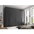 DREHTÜRENSCHRANK  in Graphitfarben  - Schwarz/Graphitfarben, MODERN, Holzwerkstoff/Kunststoff (270/225/52cm) - Carryhome