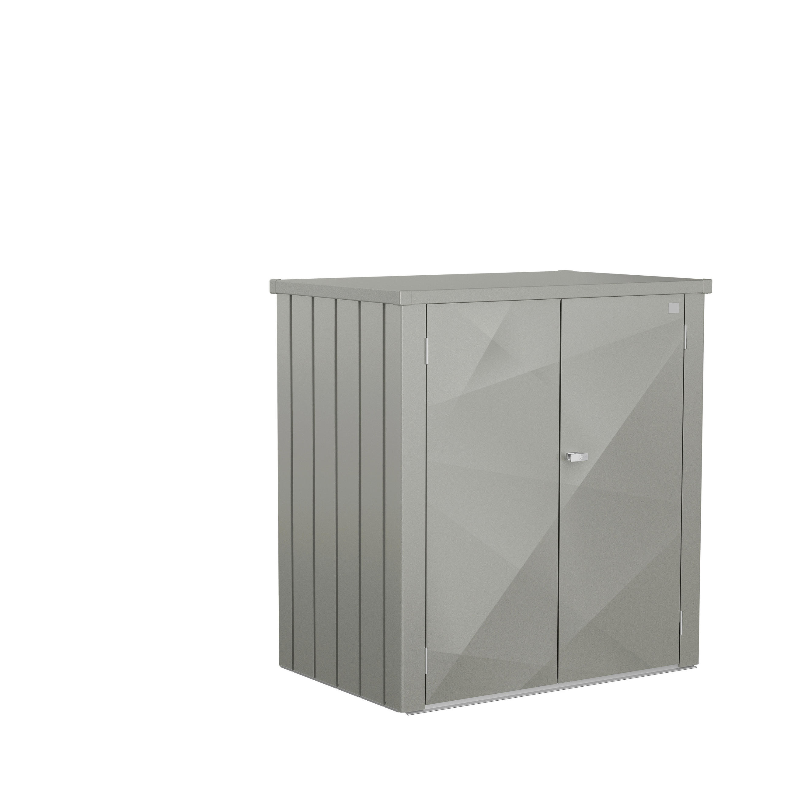 GERÄTESCHRANK - Grau, Basics, Metall (132/140/87cm) - Biohort