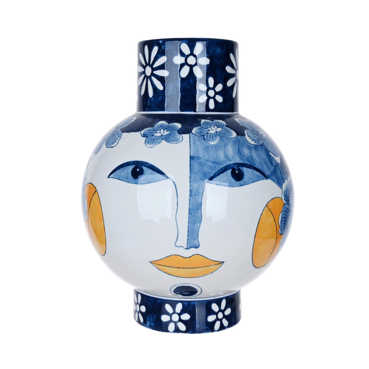 VASE 33 cm  - Blau, Basics, Keramik (25,5/33cm)