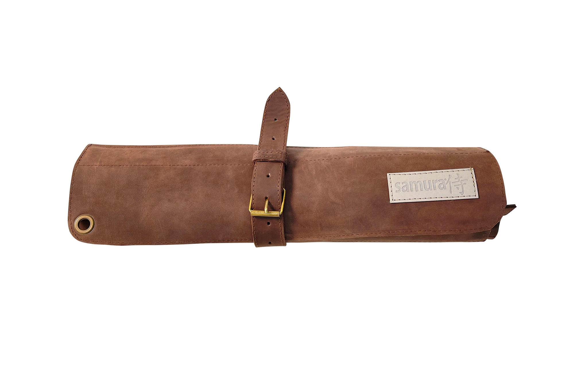 PRIBOR ZA KUVANJE - tamnobraon, Osnovno, koža (44/57cm) - Samura