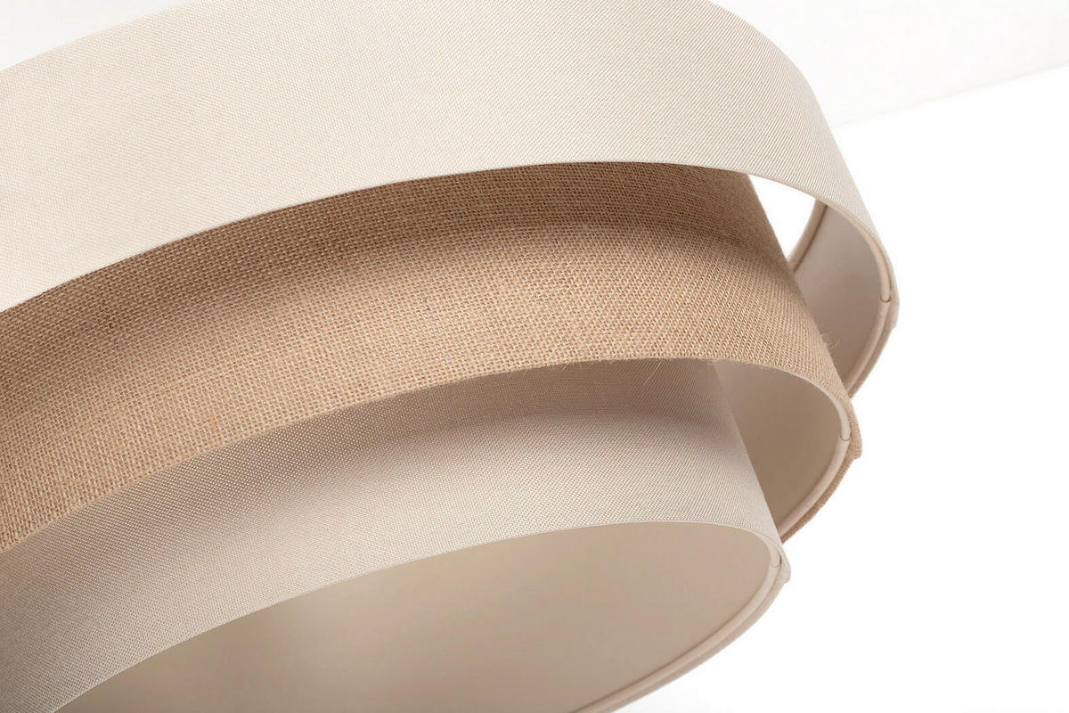 HÄNGELEUCHTE Boho 60/89 cm   - Beige/Karamell, Design, Kunststoff/Textil (60/89cm)