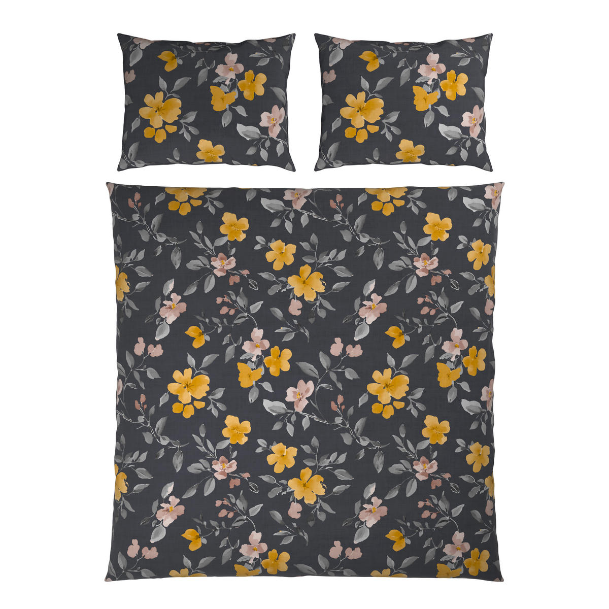 POSTELJINA SA DVA LICA Mavie 200/200 cm saten siva  - siva, Konvencionalno, tekstil (200/200cm) - Novel