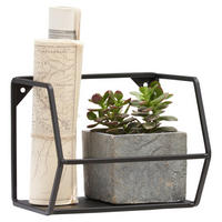 WANDREGAL 20/16/16 cm  - Schwarz, Trend, Metall (20/16/16cm) - Landscape