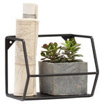 WANDREGAL 20/16/16 cm  - Schwarz, Trend, Metall (20/16/16cm) - Landscape