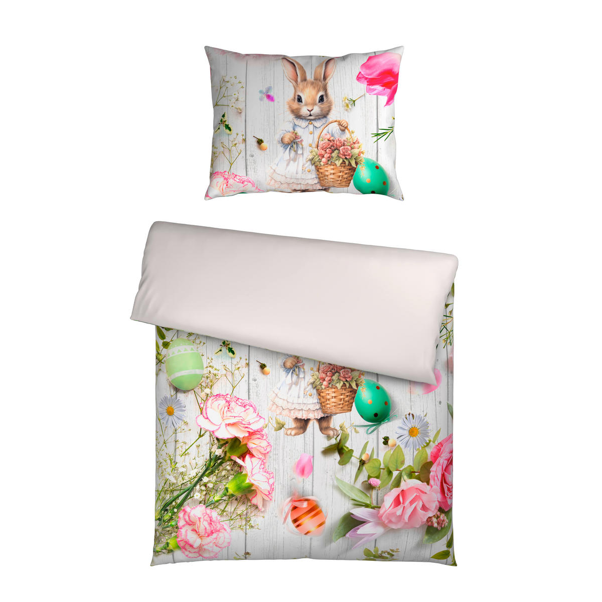 WENDEBETTWÄSCHE Satin 140/200 cm  - Multicolor, Textil (140/200cm) - Esposa