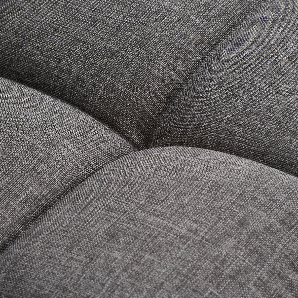 BARHOCKER in Metall, Textil Grau, Schwarz  - Schwarz/Grau, Modern, Textil/Metall (44,5/92-113/48cm) - Livetastic