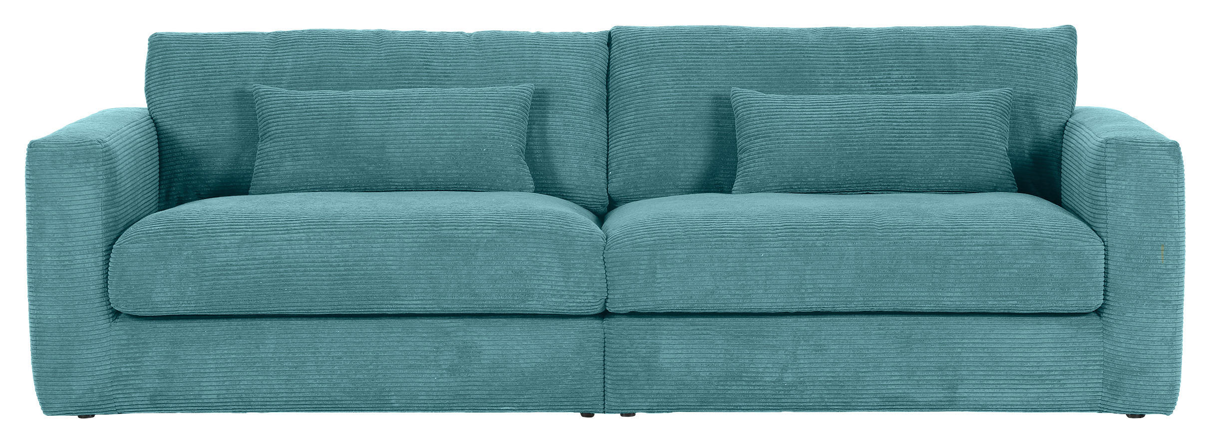 NAGY KANAPÉ textil olajkék  - olajkék/fekete, Konventionell, műanyag/textil (260/66/115cm) - MID.YOU