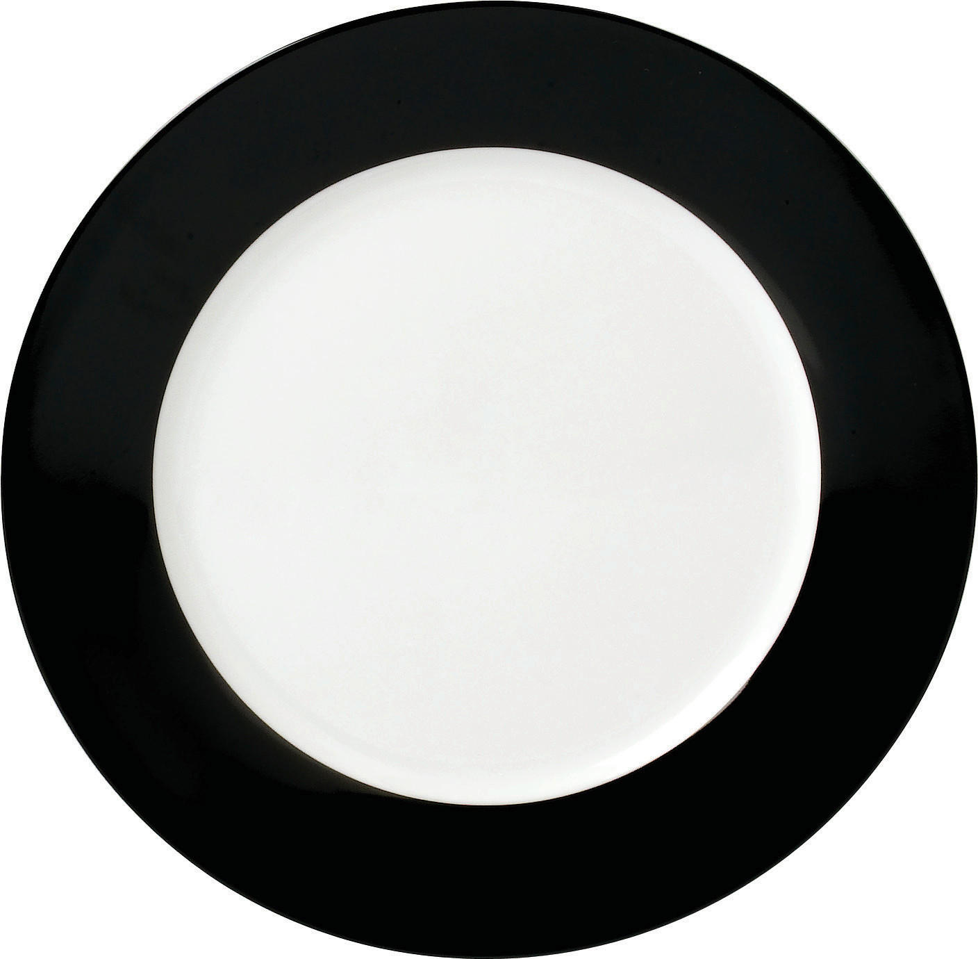DESSERTTELLERSET VARIO 6-teilig - Schwarz/Weiß, Basics, Keramik (20cm) - Van Well