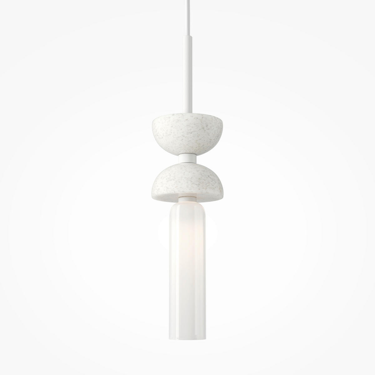 PENDELLAMPA Kyoto 10/336.5 cm  - vit, Design, metall/sten (10/336.5cm) - MAYTONI