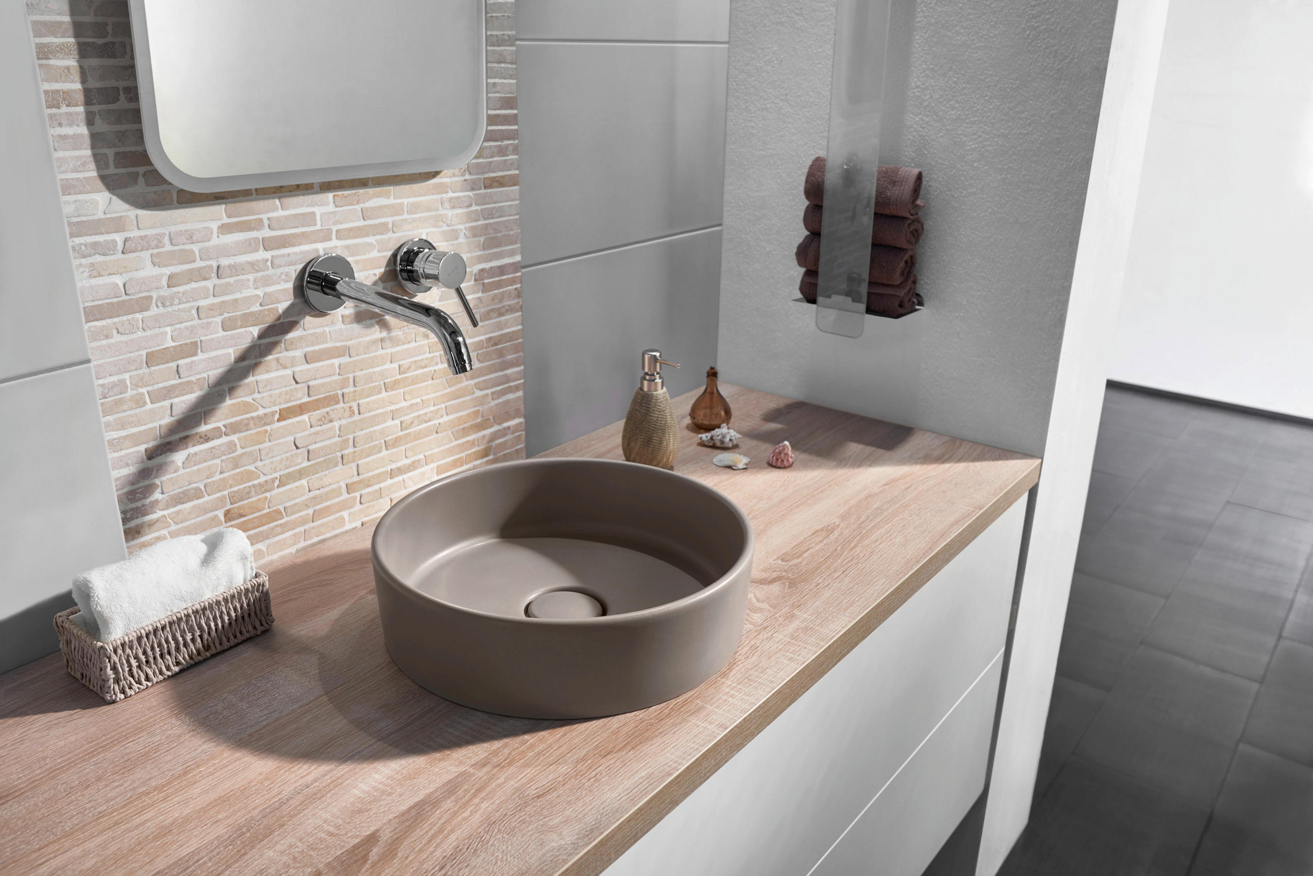 WASCHBECKEN 40/10,2/40 cm  - Fango, Basics, Keramik (40/10,2/40cm) - Systemceram