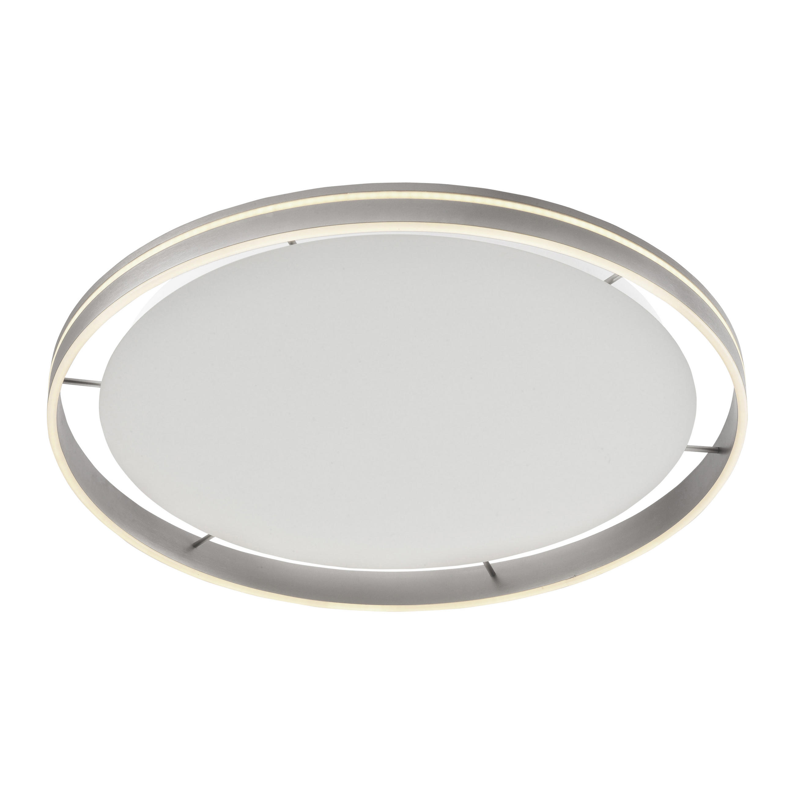 LED-DECKENLEUCHTE 79,4/8 cm   - Silberfarben, Design, Kunststoff/Metall (79,4/8cm) - Paul Neuhaus